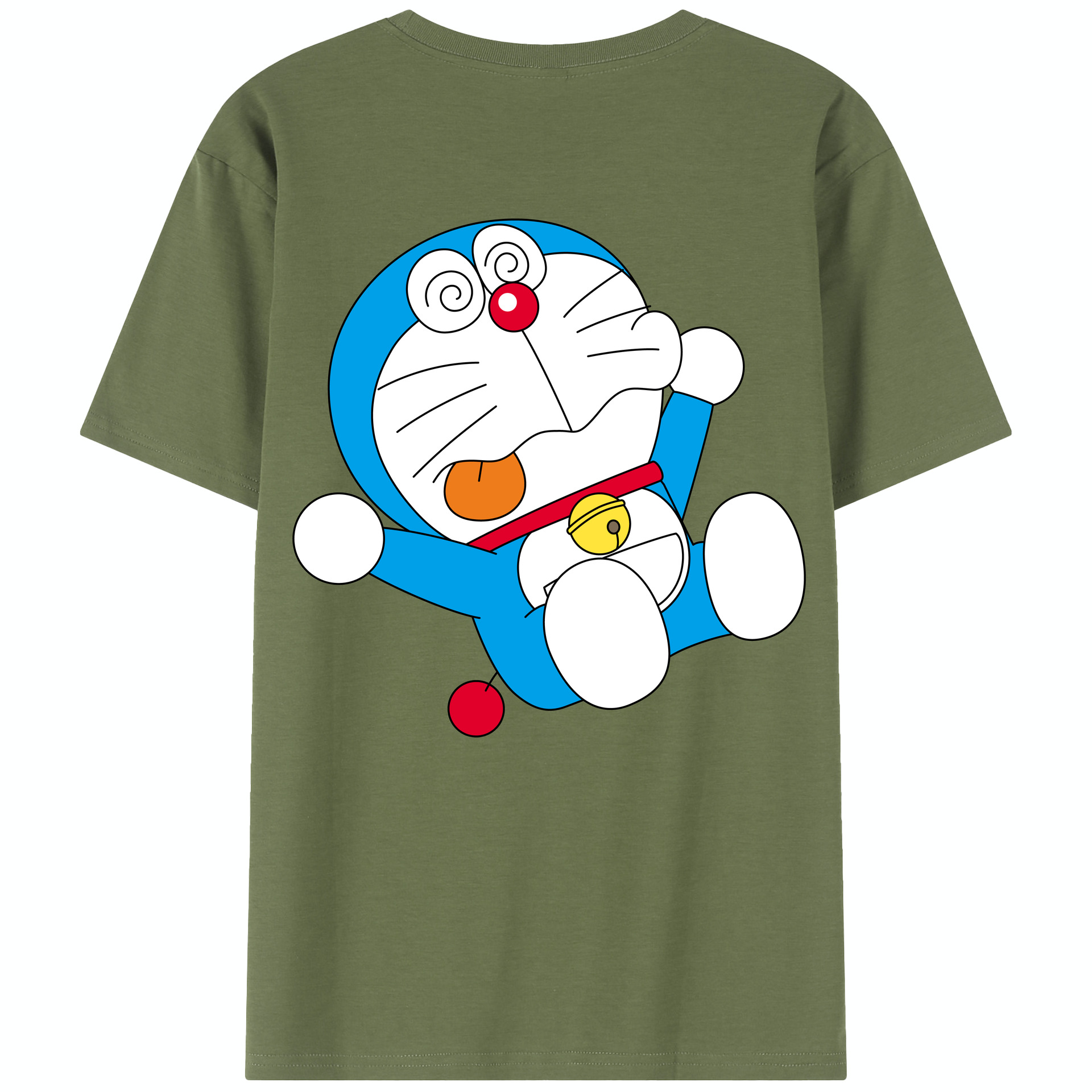 （画像用） ドラえもん Doraemon 綿100％半袖Tシャツ（背面プリント）